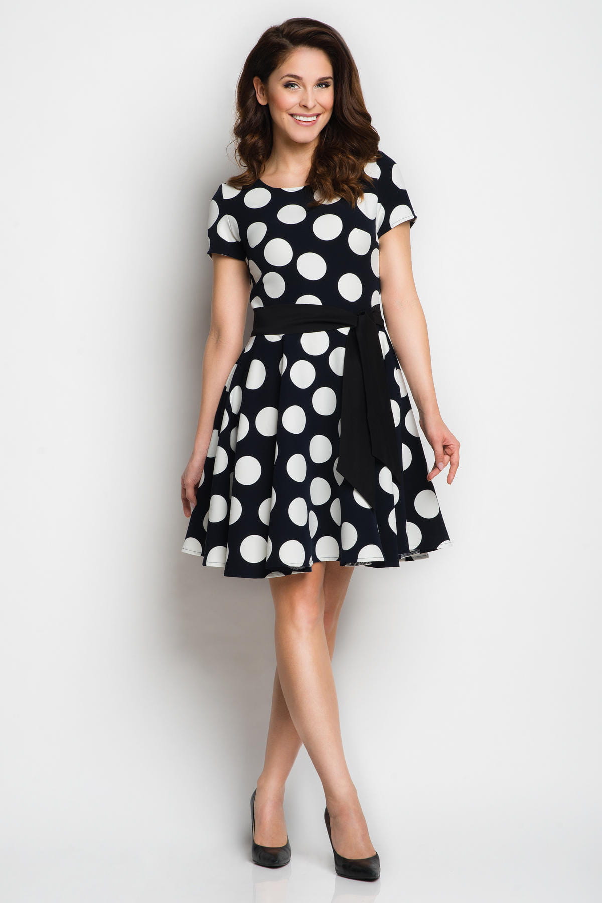 A103, sukienki, modne, sklep, groszki, wesele, online