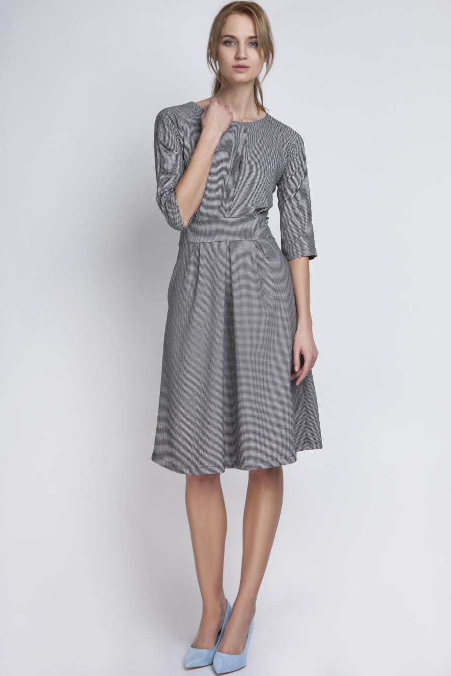 sukienki, rozkloszowane, pepito, pepitki, dzienne, sklep, online