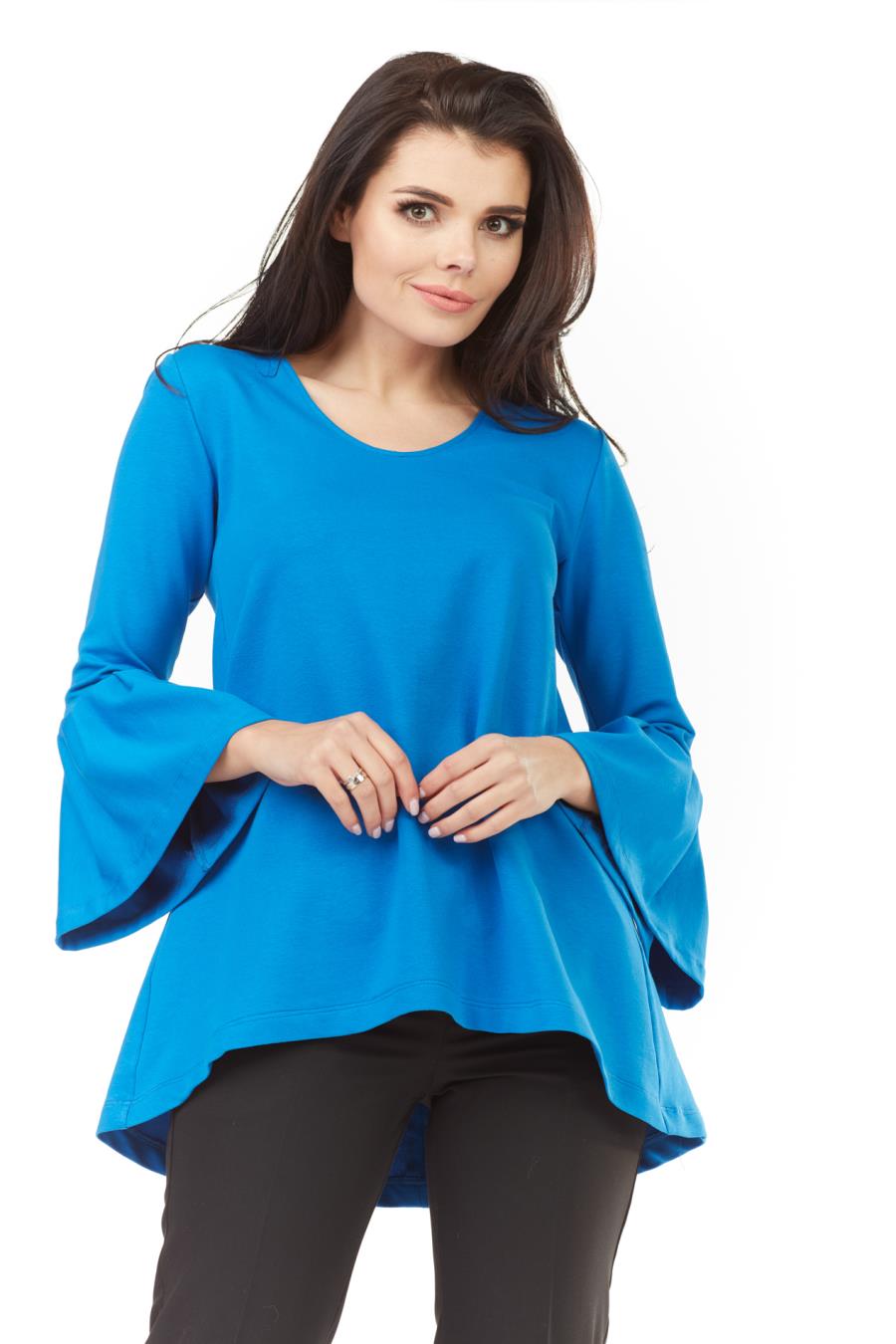 bluzka, m156, niebieska, infiniteyou, sklep, online, damska